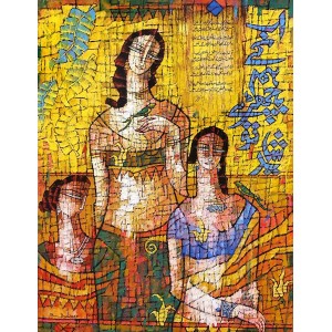 A. S. Rind, 36 x 48 Inch, Acrylic on Canvas, Figurative Painting, AC-ASR-799